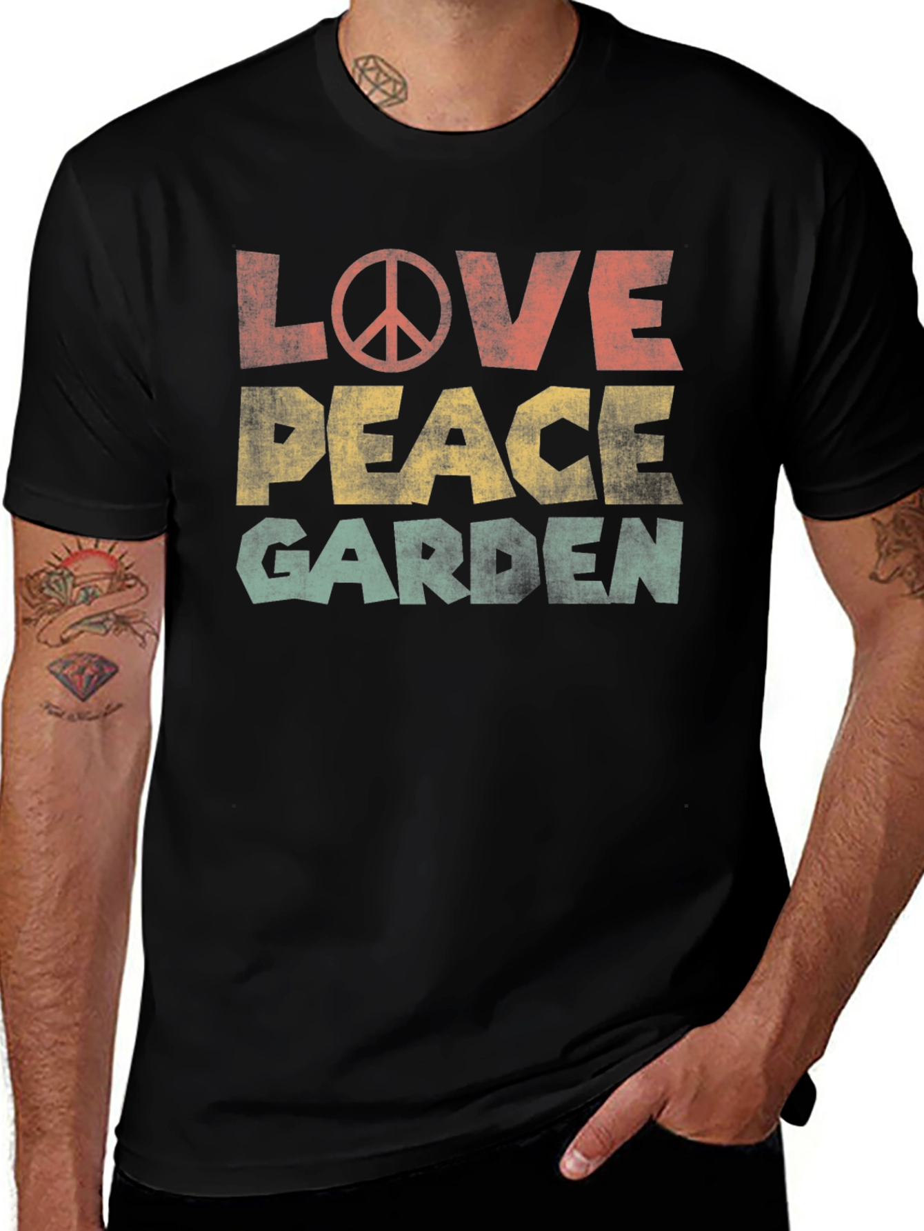 Love Peace Garden Graphic T-Shirt