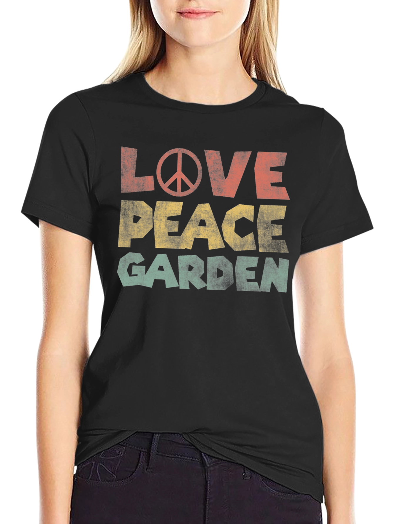 Love Peace Garden Graphic T-Shirt