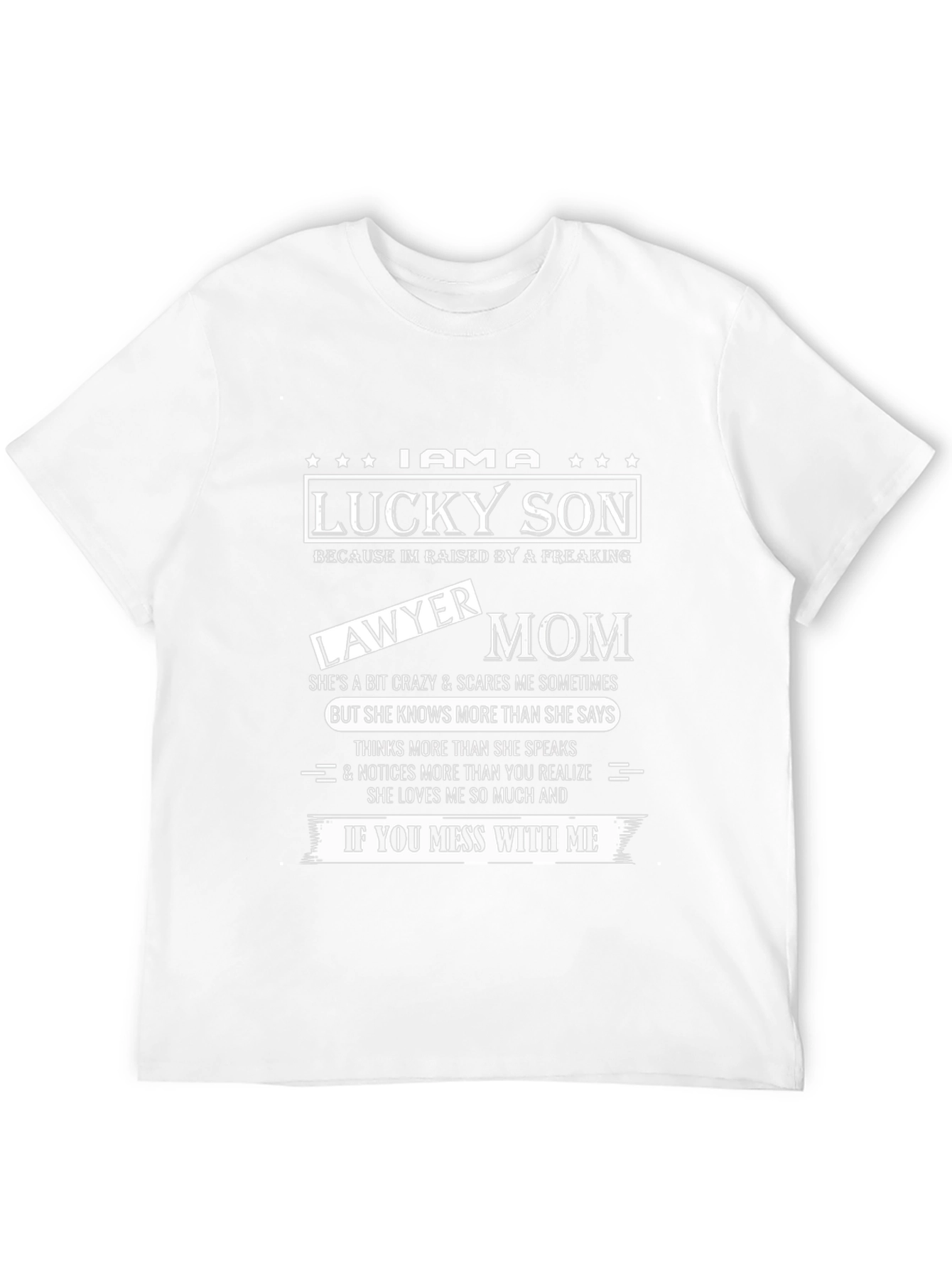 Lucky Son Lawyer Mom Graphic Tee