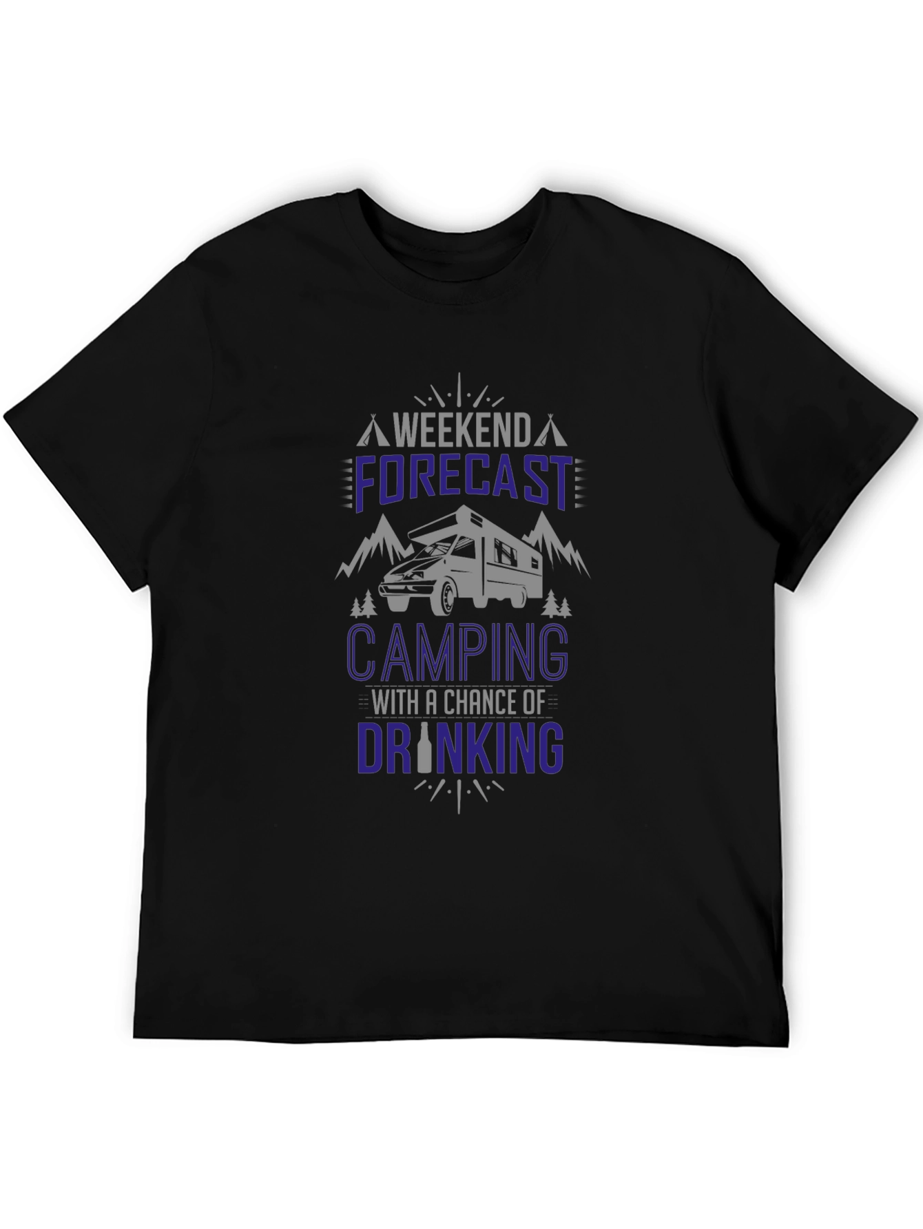 Camping Forecast T-Shirt - Weekend Adventure Ready!
