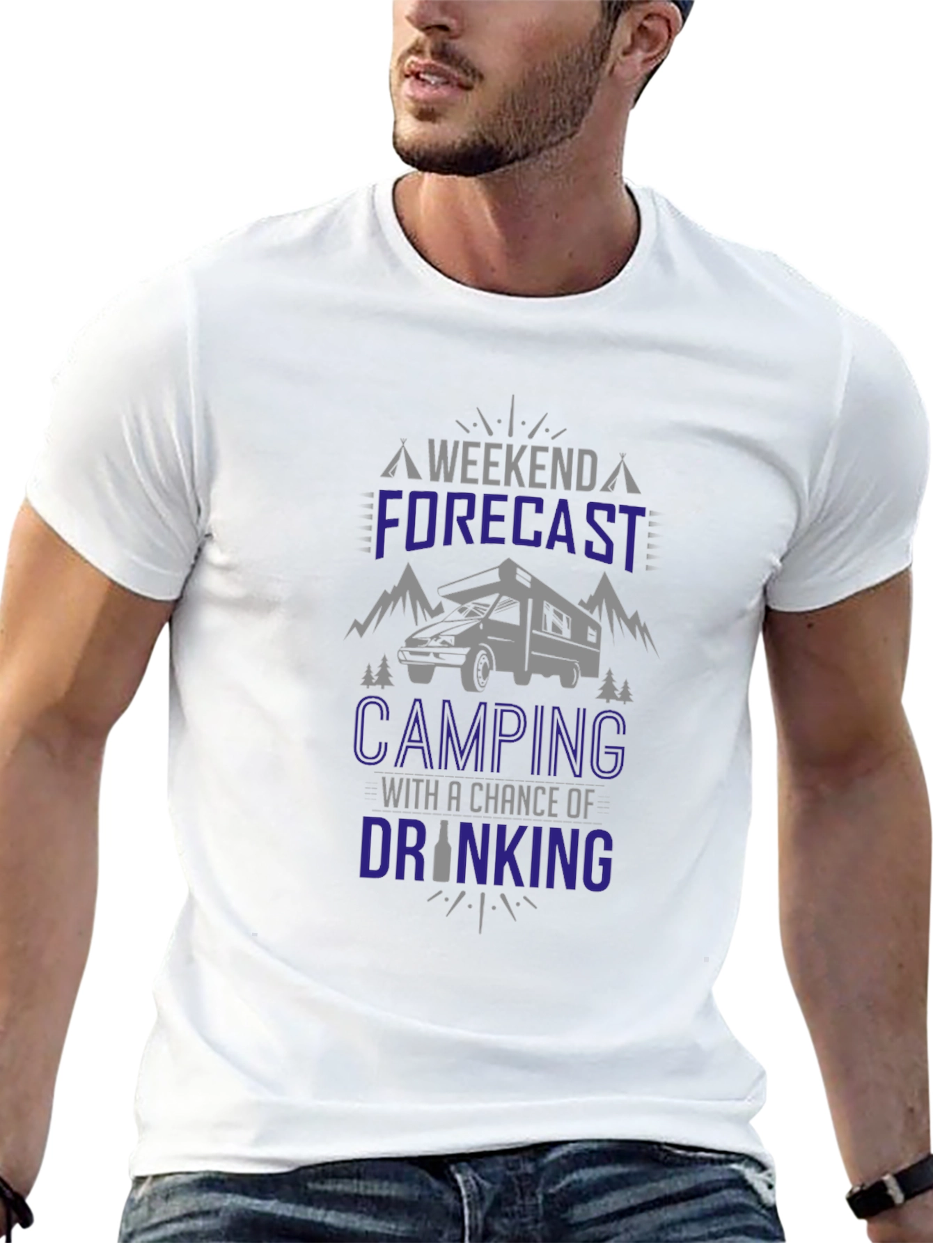 Camping Forecast T-Shirt - Weekend Adventure Ready!
