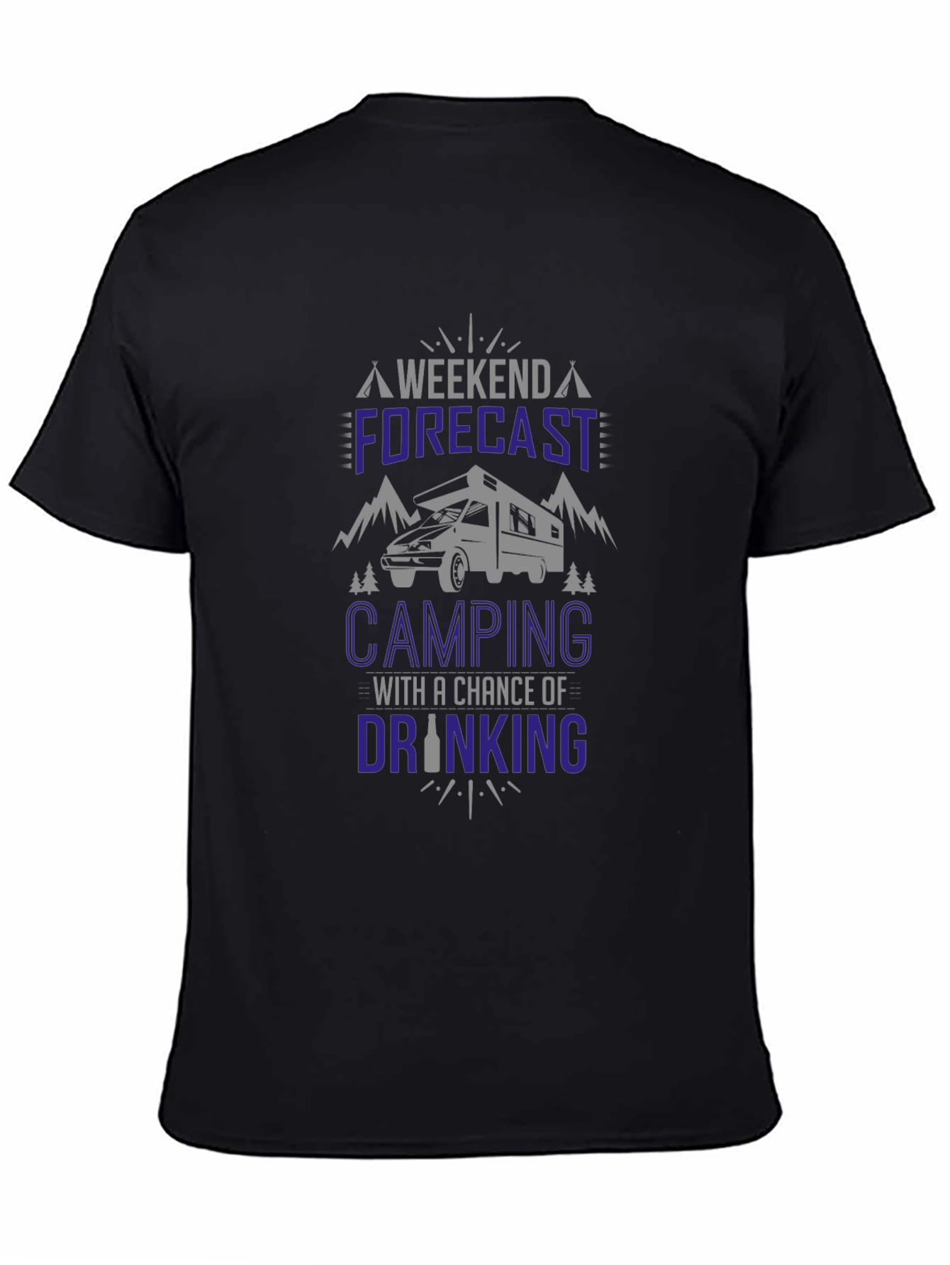 Camping Forecast T-Shirt - Weekend Adventure Ready!