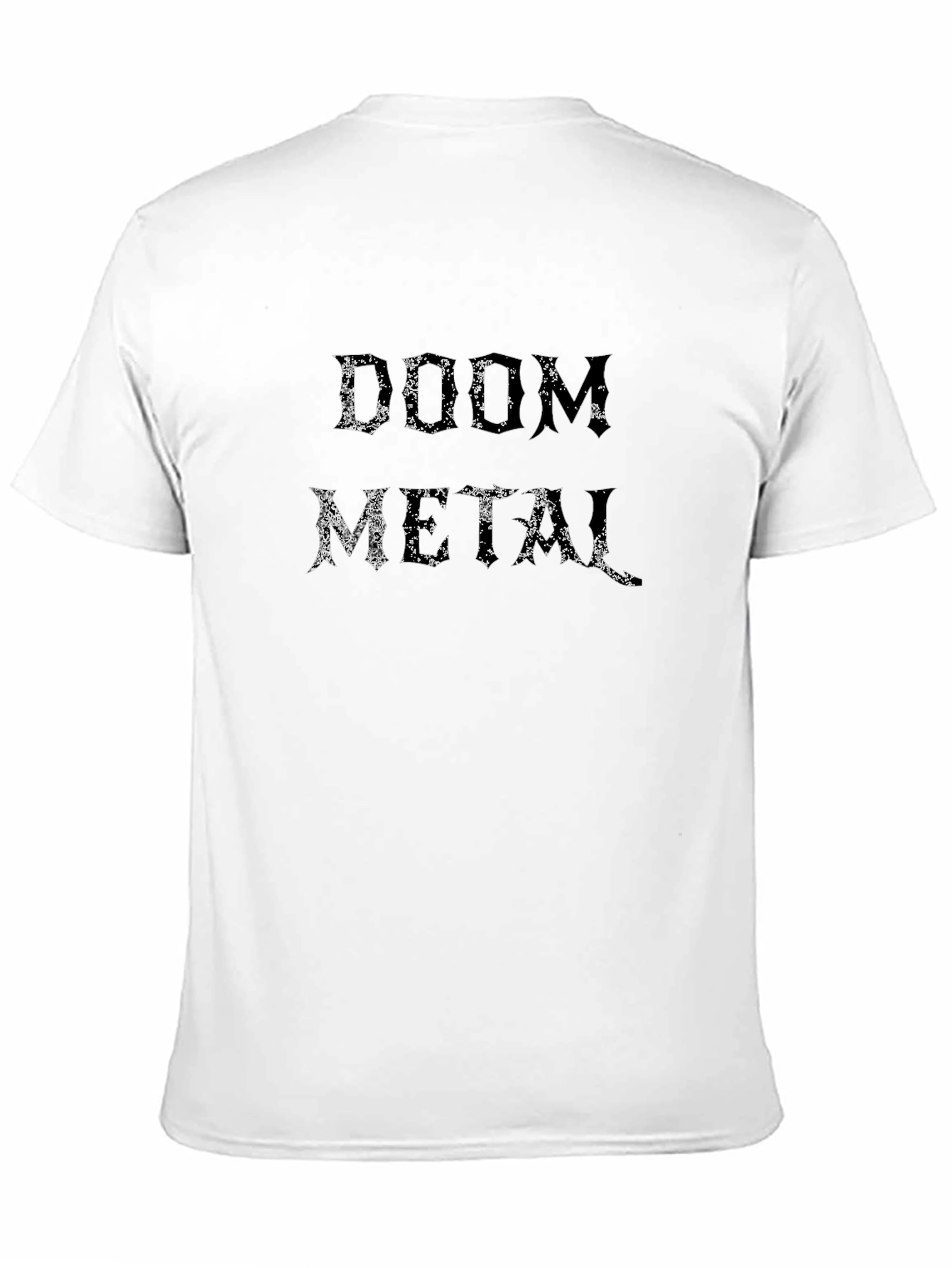 Doom Metal Graphic Tee - Black Cotton T-Shirt
