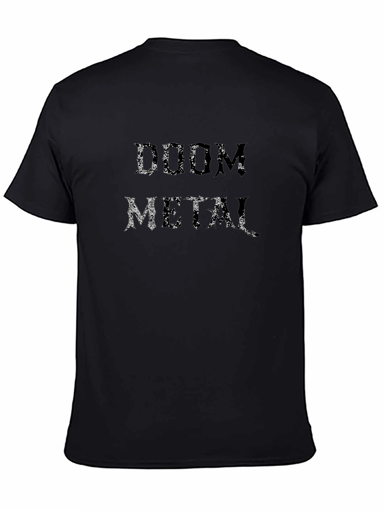 Doom Metal Graphic Tee - Black Cotton T-Shirt