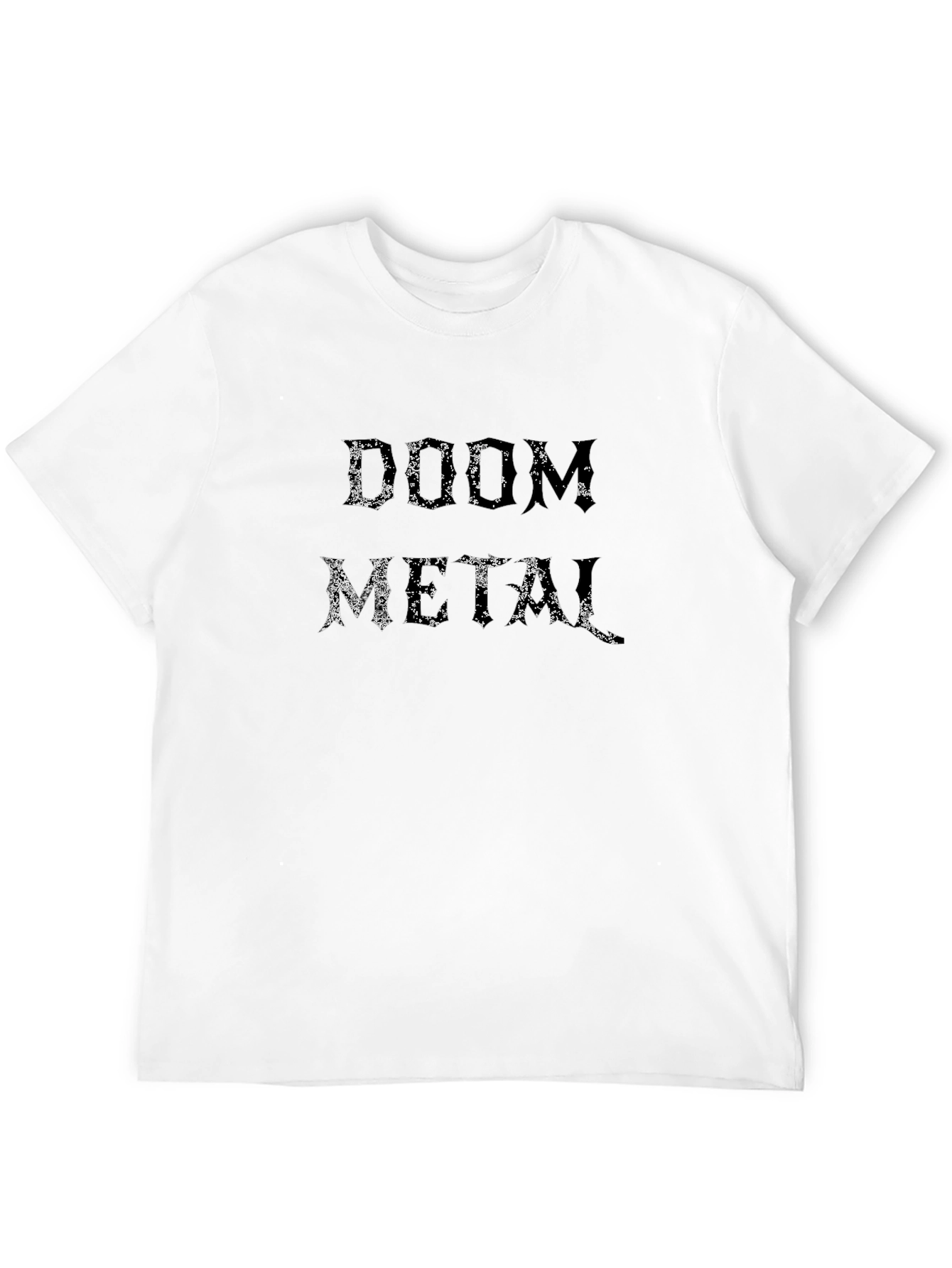 Doom Metal Graphic Tee - Black Cotton T-Shirt