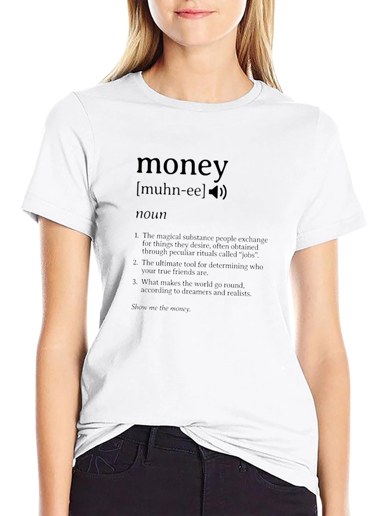 Money Definition T-Shirt -  Funny Finance Humor