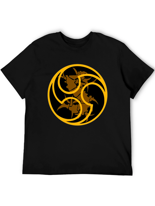 Unique Graphic Print Black T-Shirt