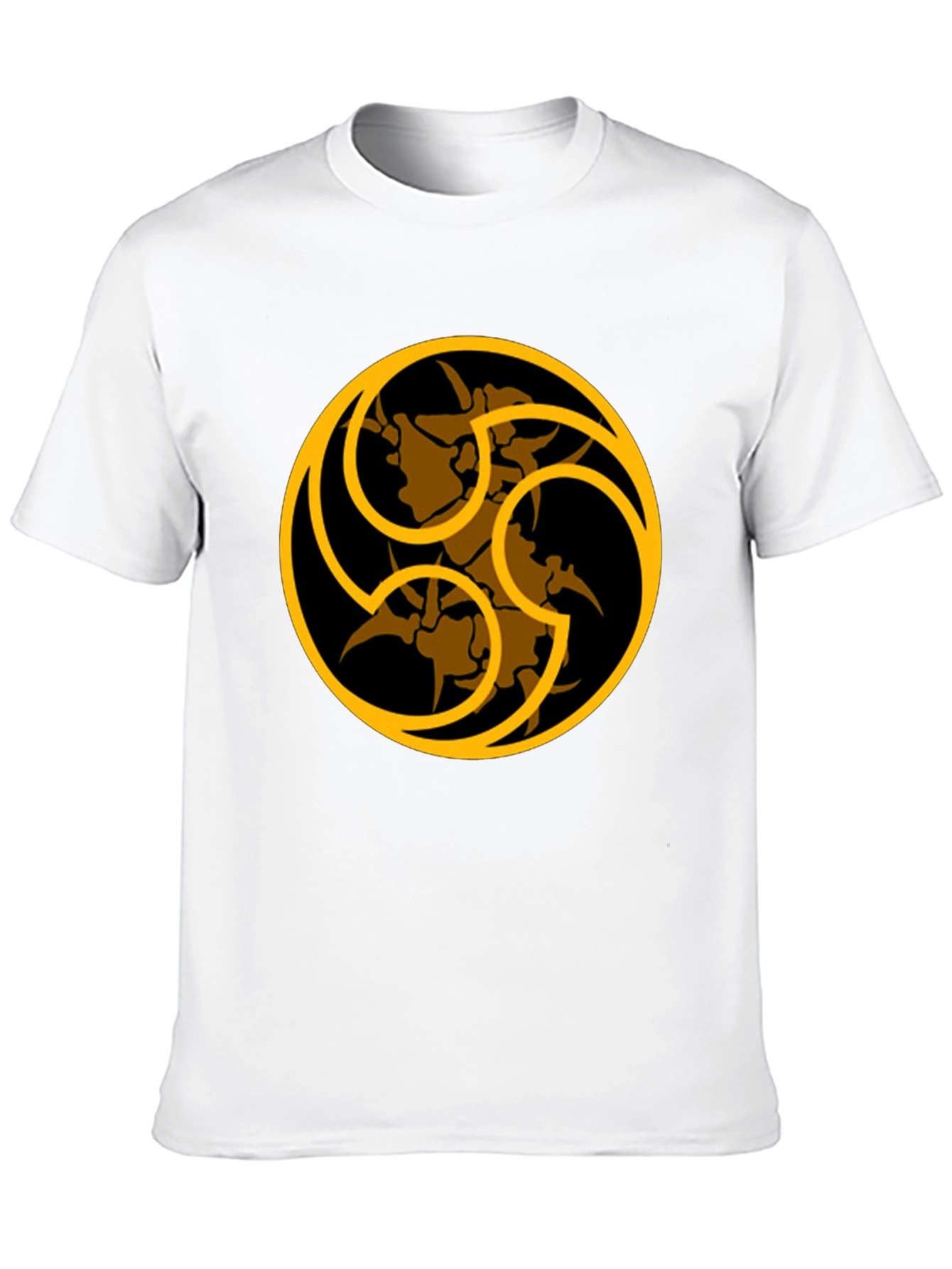 Unique Graphic Print Black T-Shirt