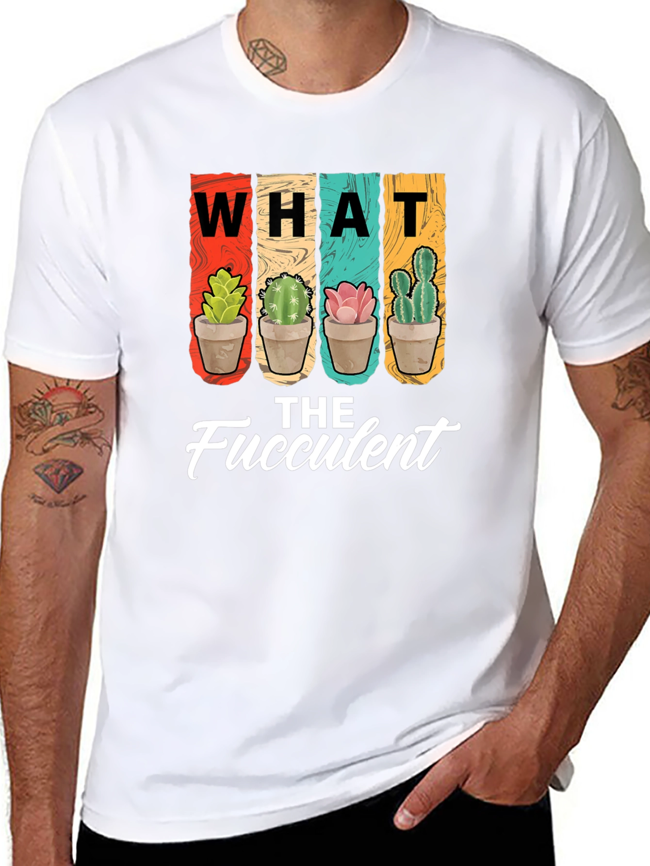 What the Fucculent T-Shirt - Funny Cactus Tee