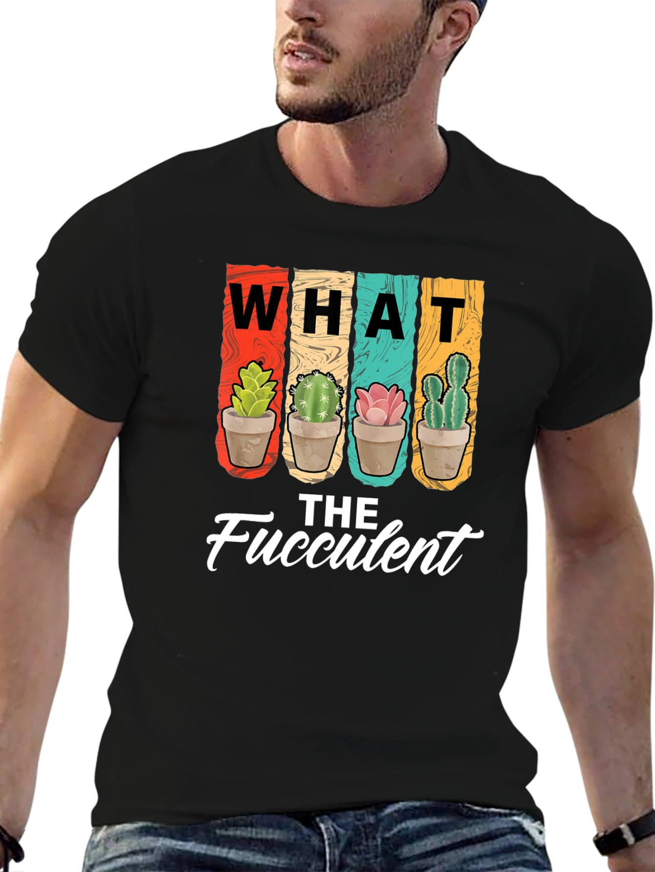What the Fucculent T-Shirt - Funny Cactus Tee