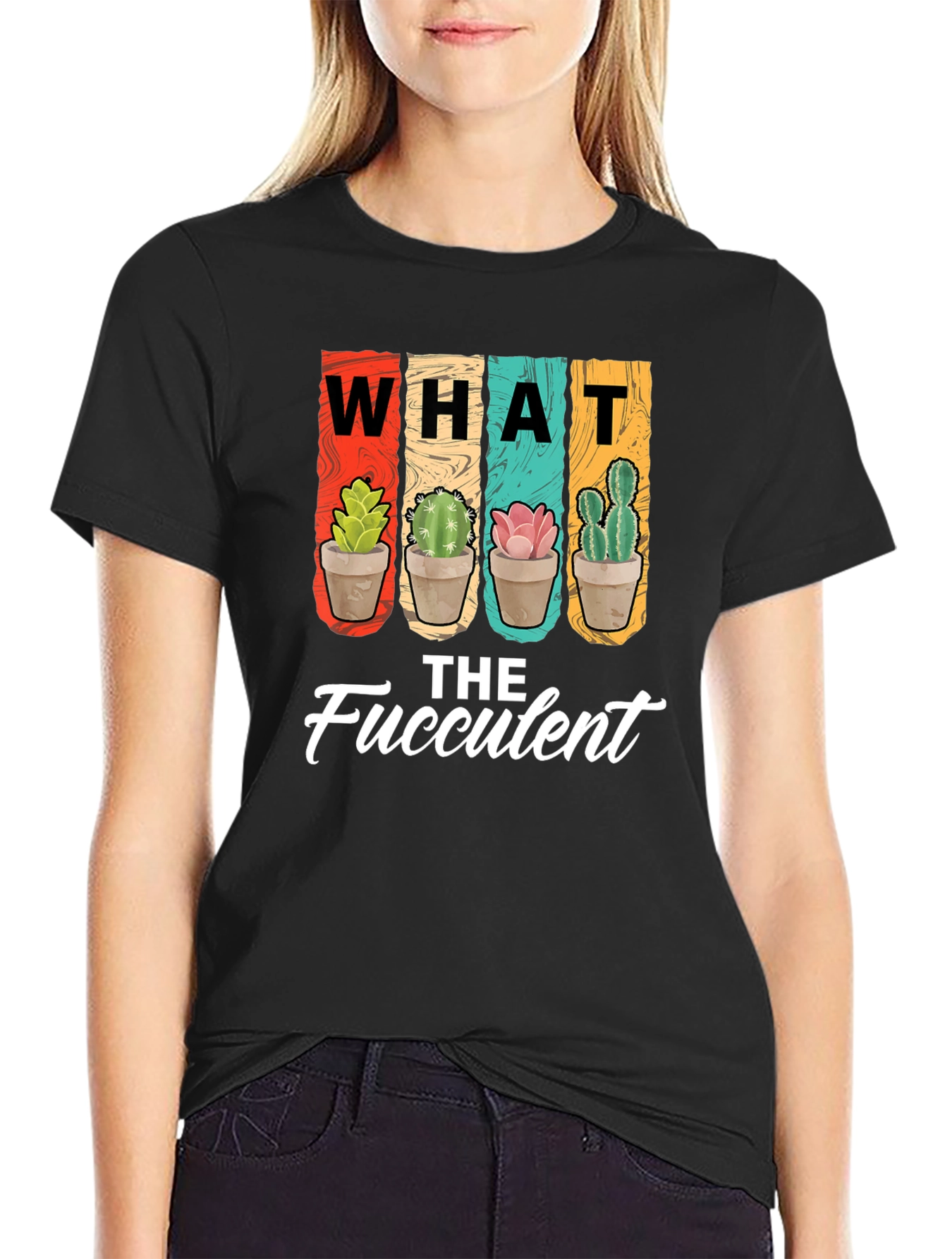 What the Fucculent T-Shirt - Funny Cactus Tee
