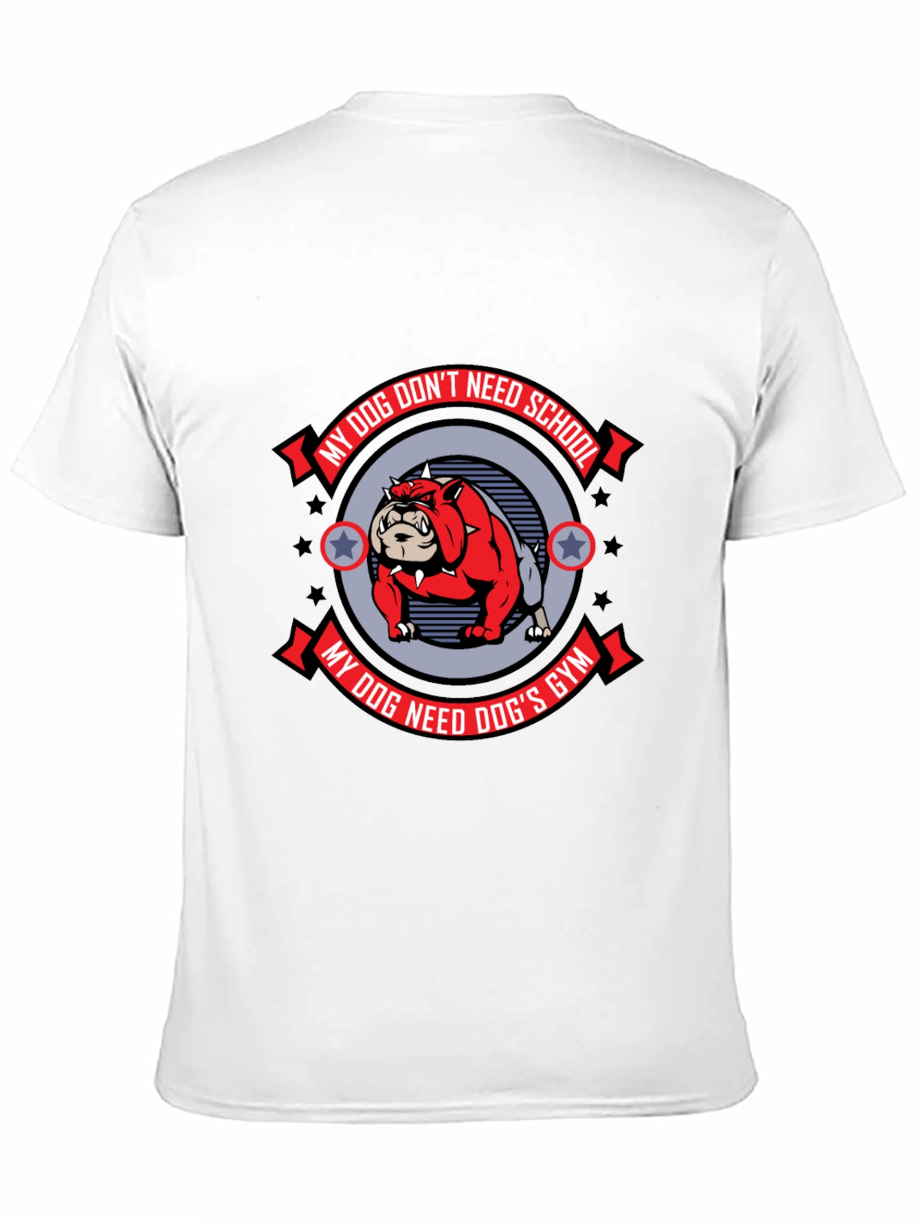 Dog Gym Bulldog Graphic Tee - Mens Black T-Shirt
