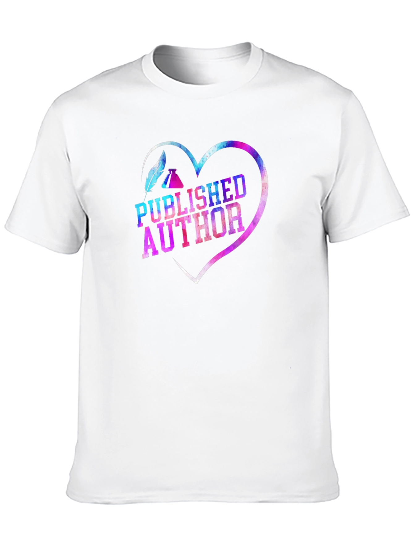 Published Author Heart T-Shirt