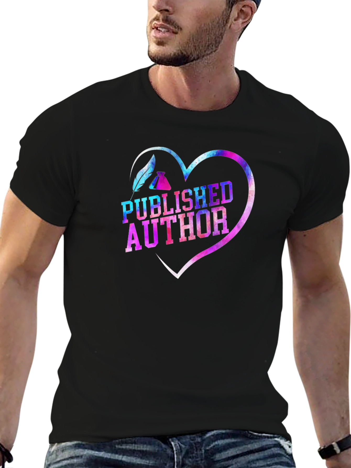Published Author Heart T-Shirt