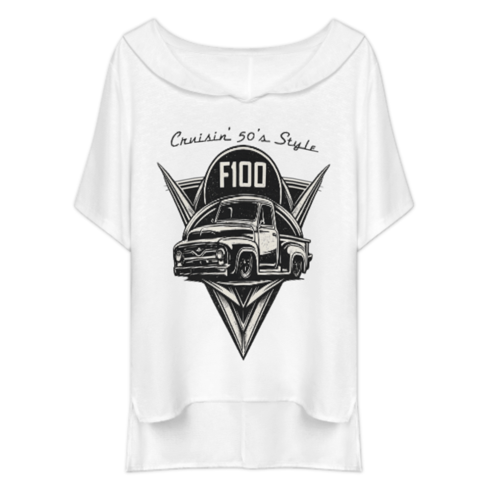 Vintage F100 Truck Graphic Tee, Classic 50s Pickup Shirt, Retro American Truck Style T-Shirt, Old School Cruiser Graphic Top(z727)