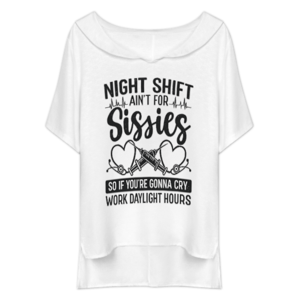 Night Shift Nurse Graphic Tee, Funny Healthcare Worker Shirt, Retro Medical Humor T-Shirt, ER Nurse Statement Graphic Top(z724)