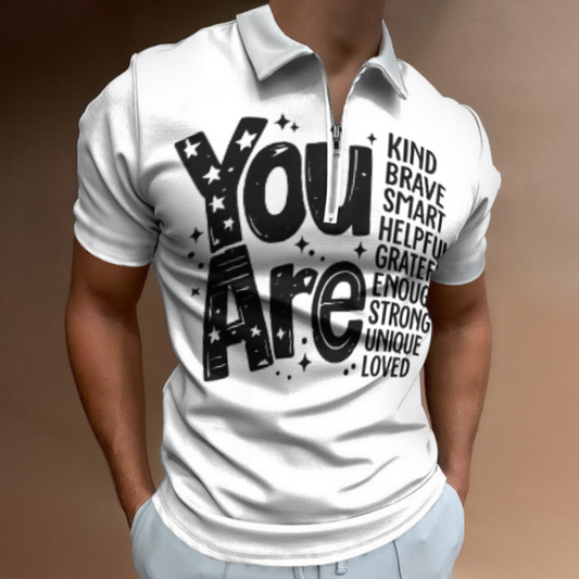 You Are Inspirational Quote Shirt, Positive Affirmation Graphic Tee, Motivational Mental Health Apparel, Encouraging Message Unisex Fashion Top(z705)