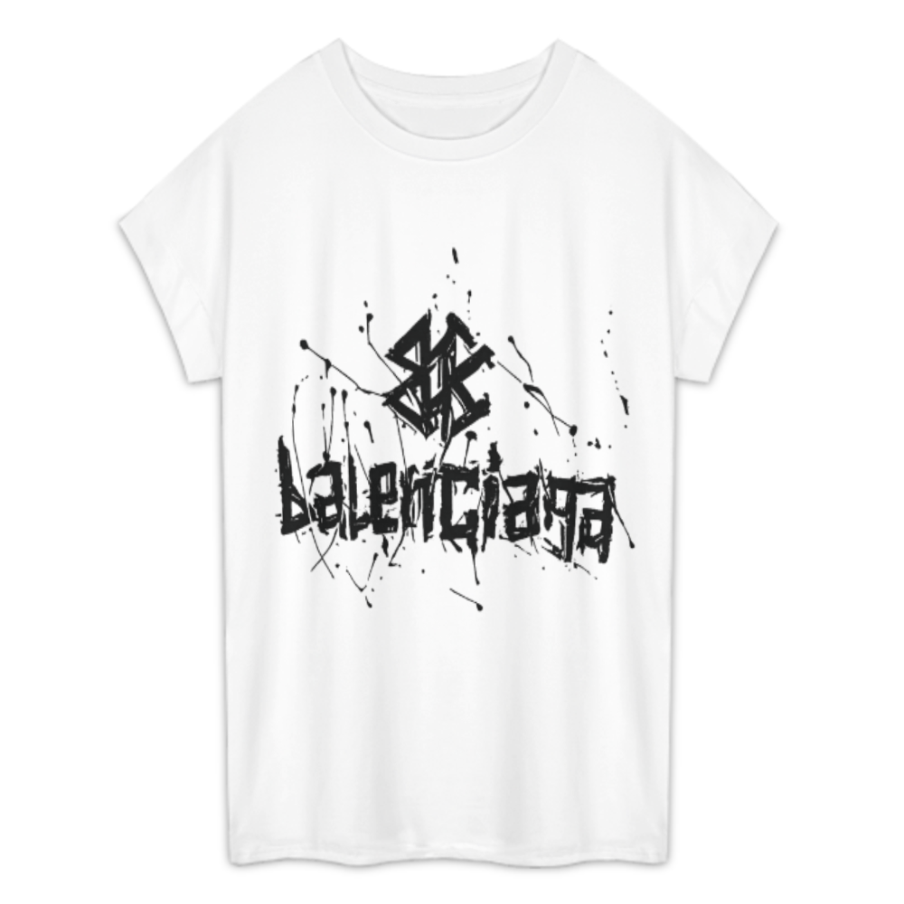 Edgy Streetwear Graphic Tee, Distressed Graffiti Style Shirt, Urban Punk Inspired T-Shirt, Abstract Monochrome Graphic Top(z734)