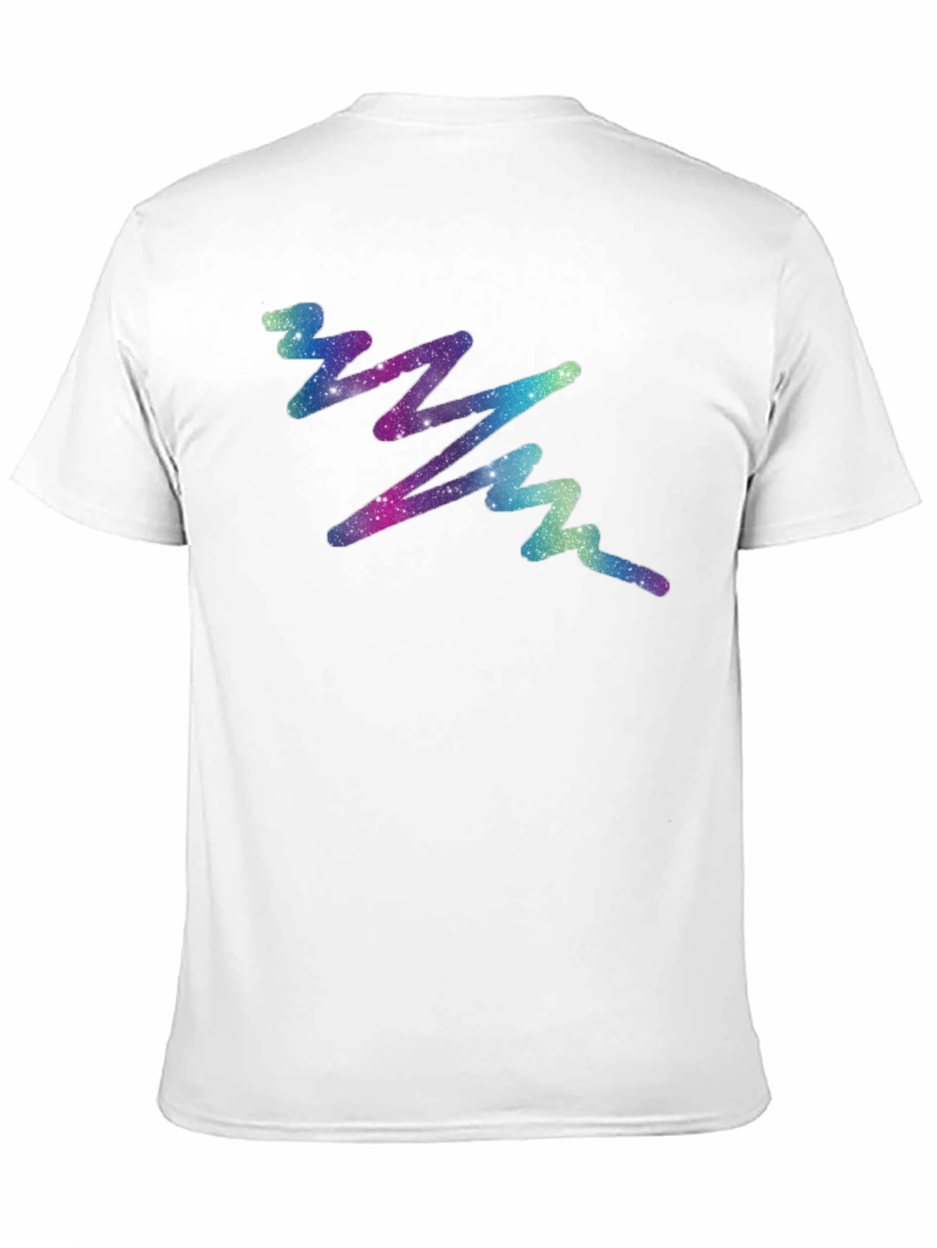 Galaxy Wave Black Tee - Cosmic Style