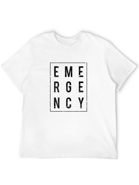 Emergency Print Black T-Shirt | Unisex