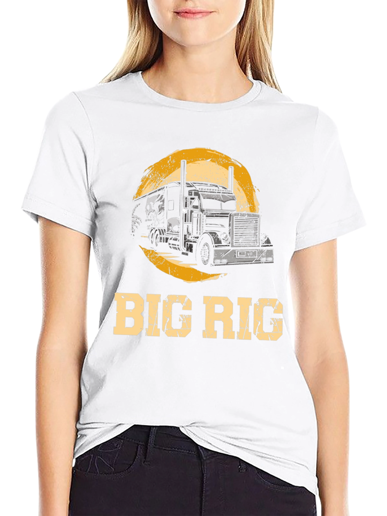 Big Rig Trucker T-Shirt - Cool Graphic Tee