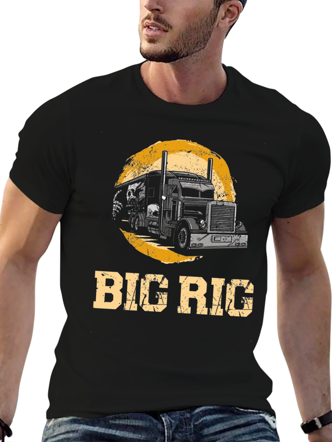 Big Rig Trucker T-Shirt - Cool Graphic Tee