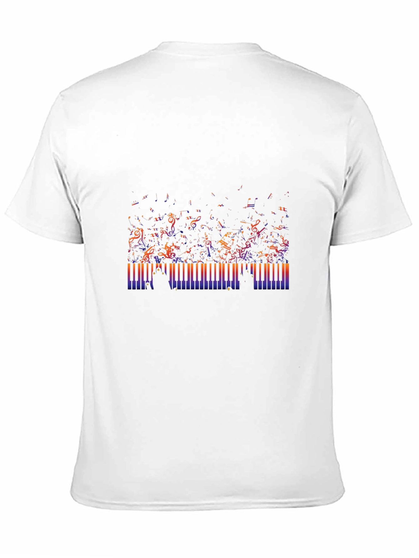 Musical Notes & Piano Keys Graphic Tee