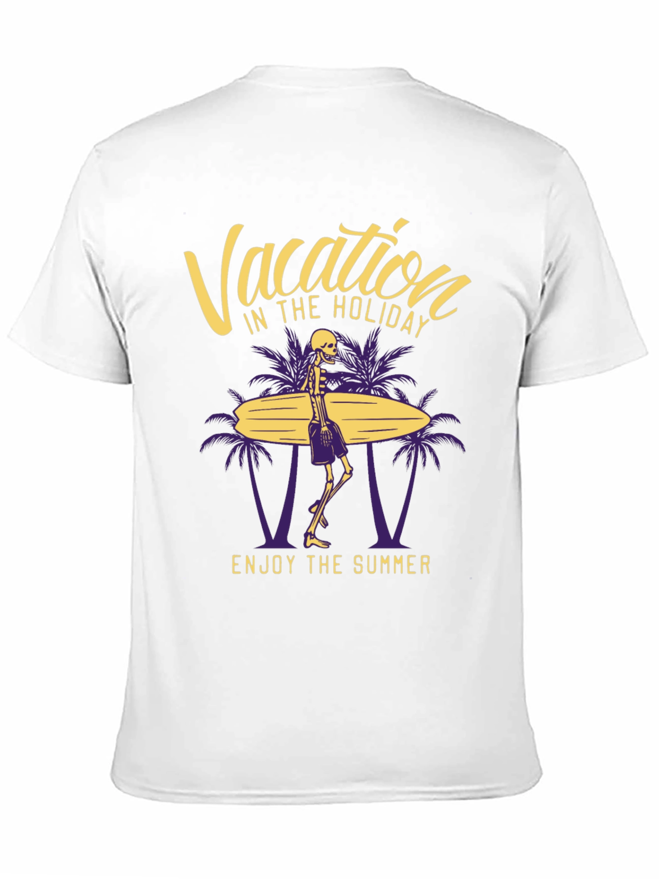 Vacation Skeleton Graphic T-Shirt