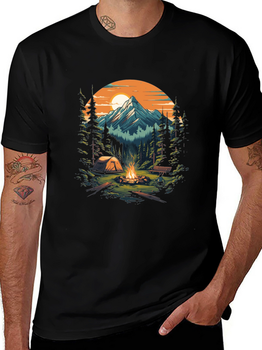 Outdoor Adventure Camping Graphic Tee