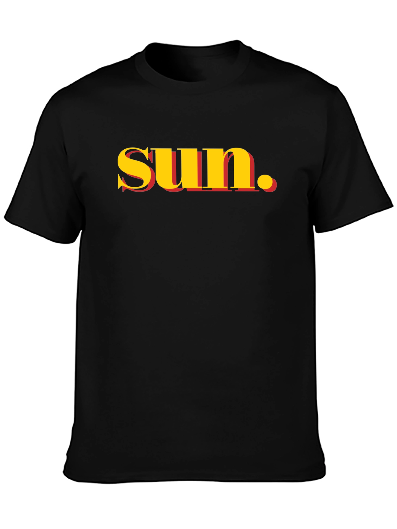 Trendy sun. Graphic T-Shirt - Black