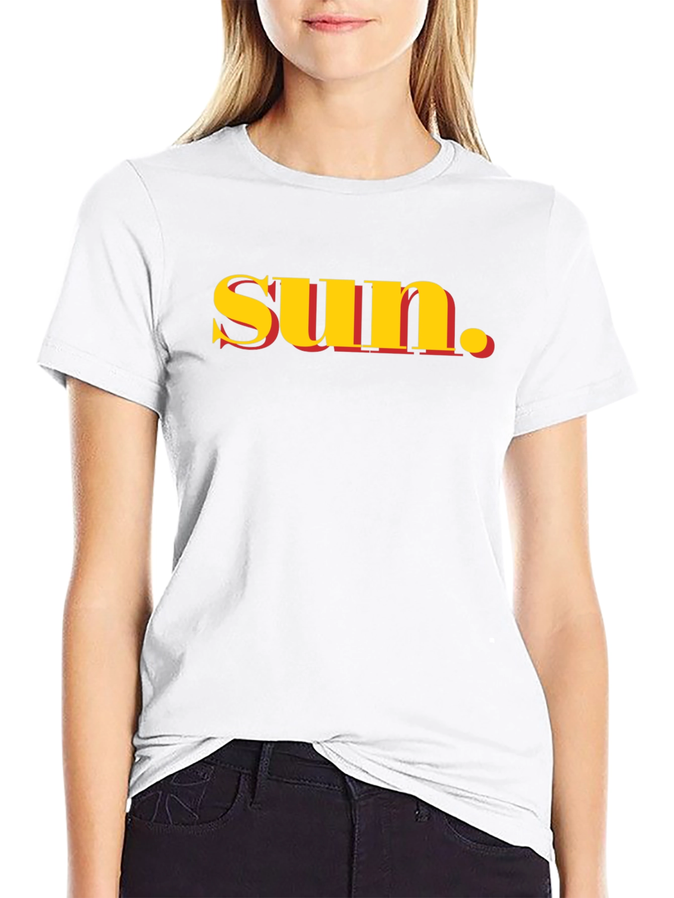 Trendy sun. Graphic T-Shirt - Black