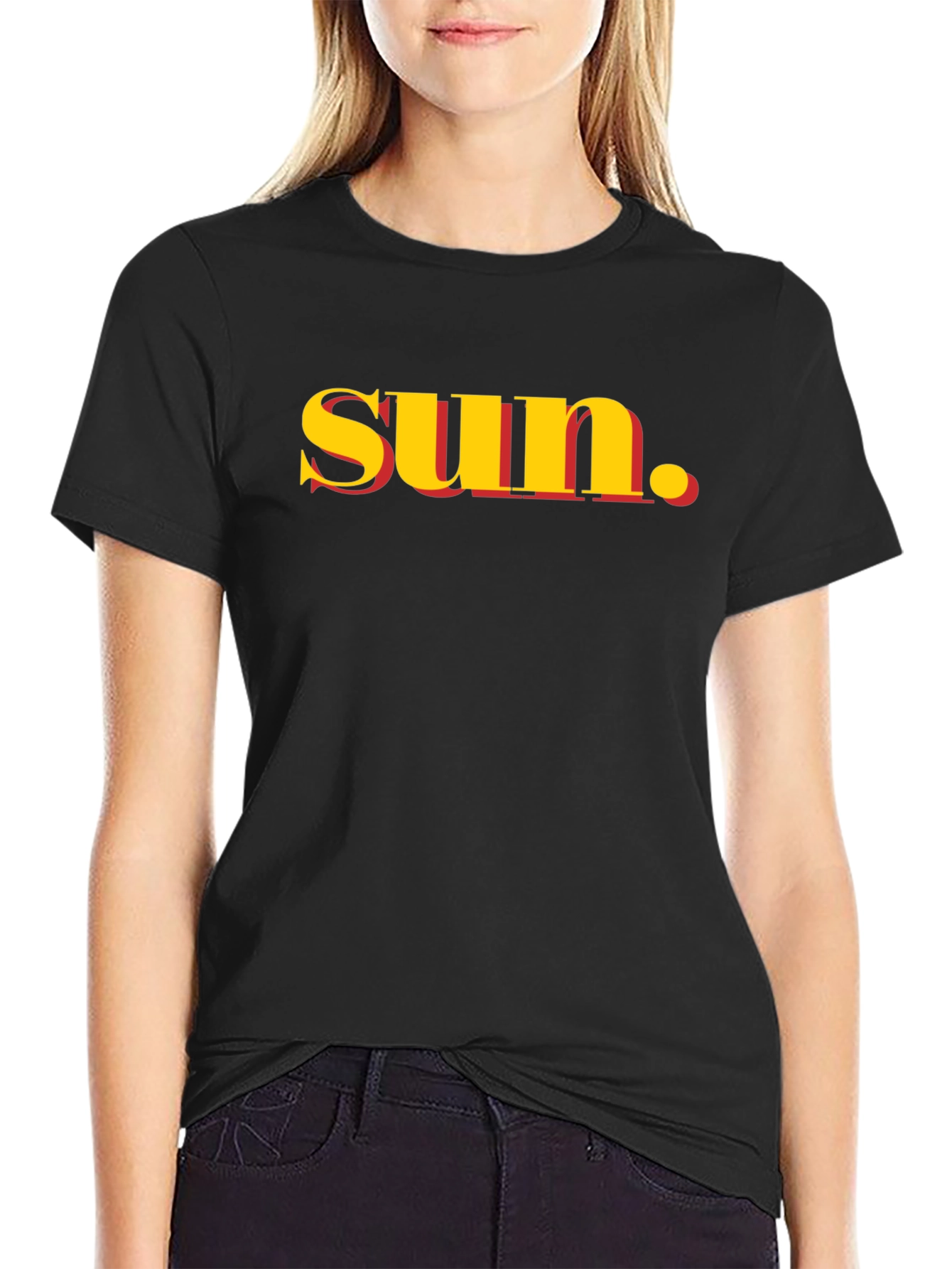 Trendy sun. Graphic T-Shirt - Black