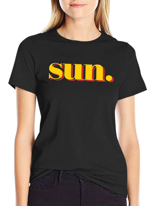 Trendy sun. Graphic T-Shirt - Black