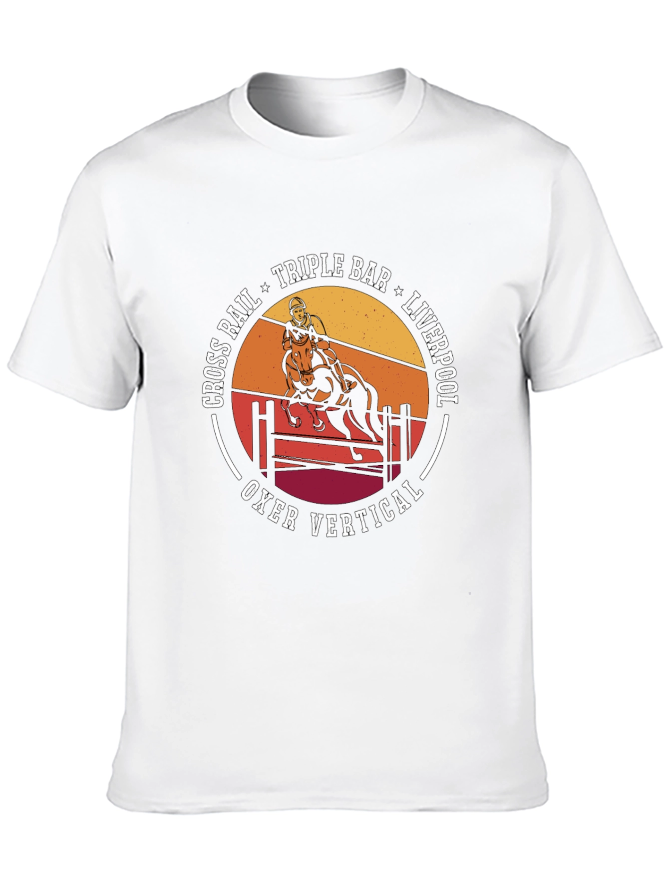 Equestrian T-Shirt: Horse Jumping Design
