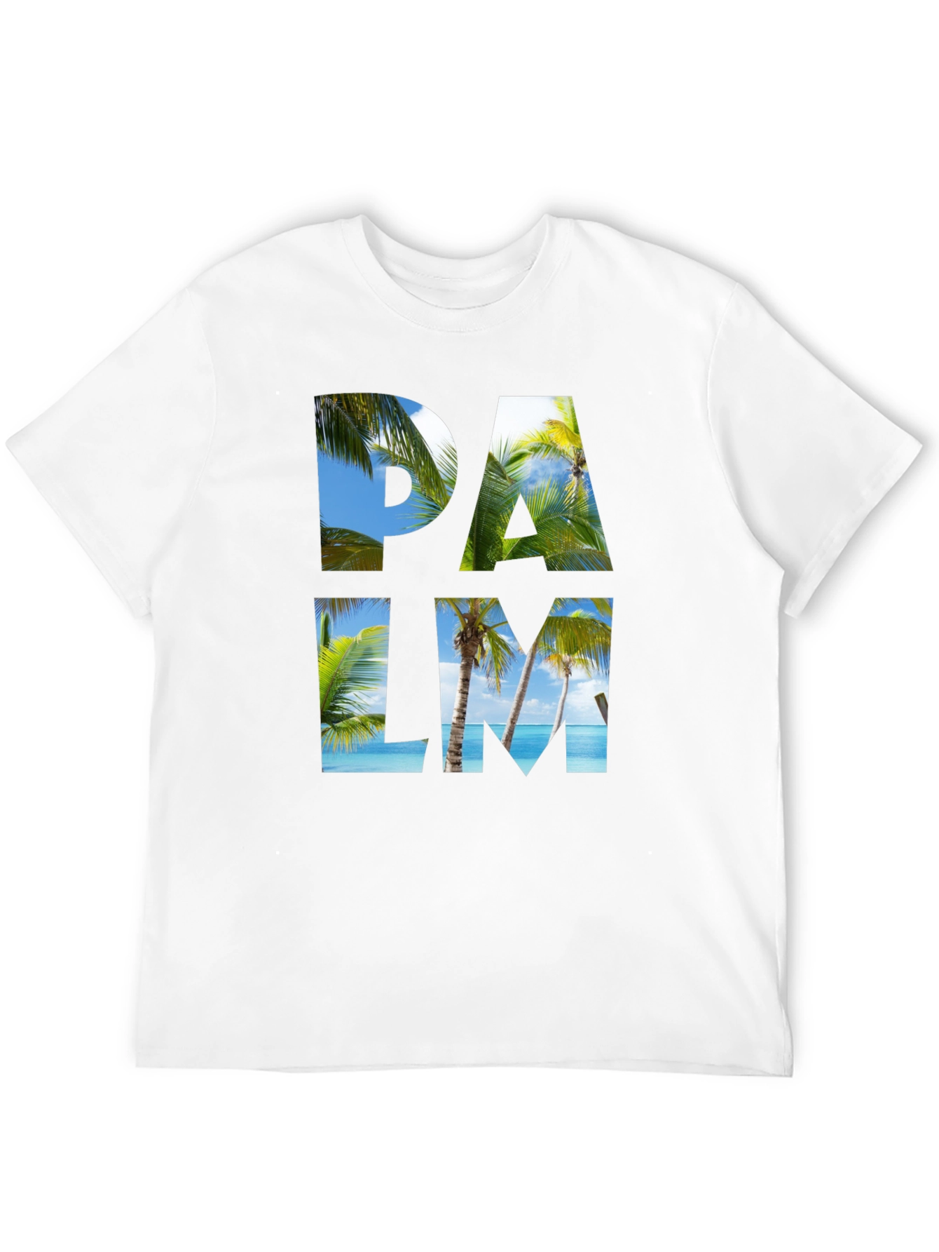 Palm Tree Graphic Black T-Shirt