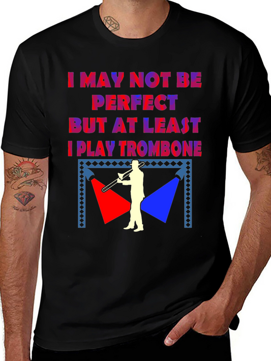 Trombone Player Graphic Tee - Funny Musician Shirt