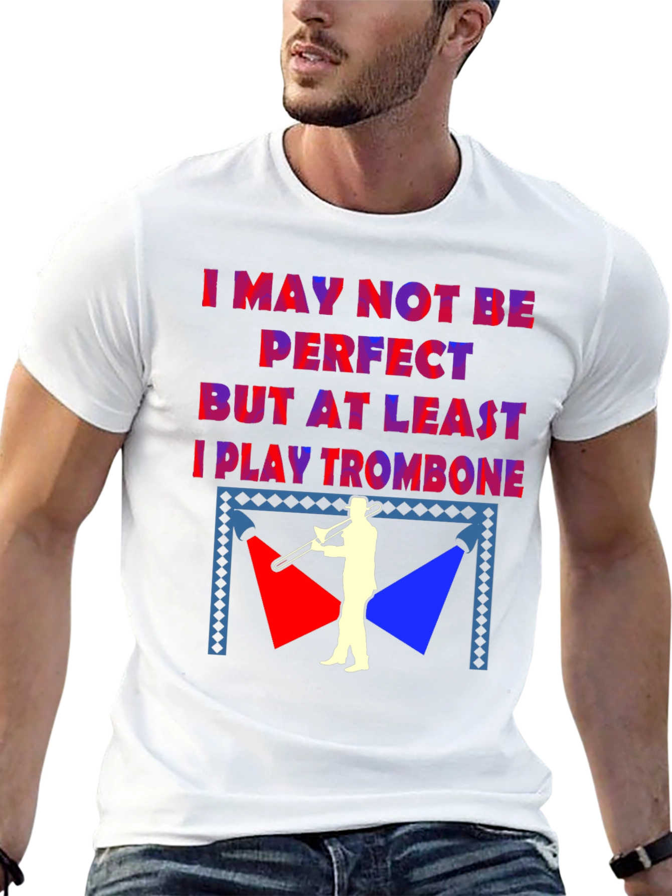 Trombone Player Graphic Tee - Funny Musician Shirt