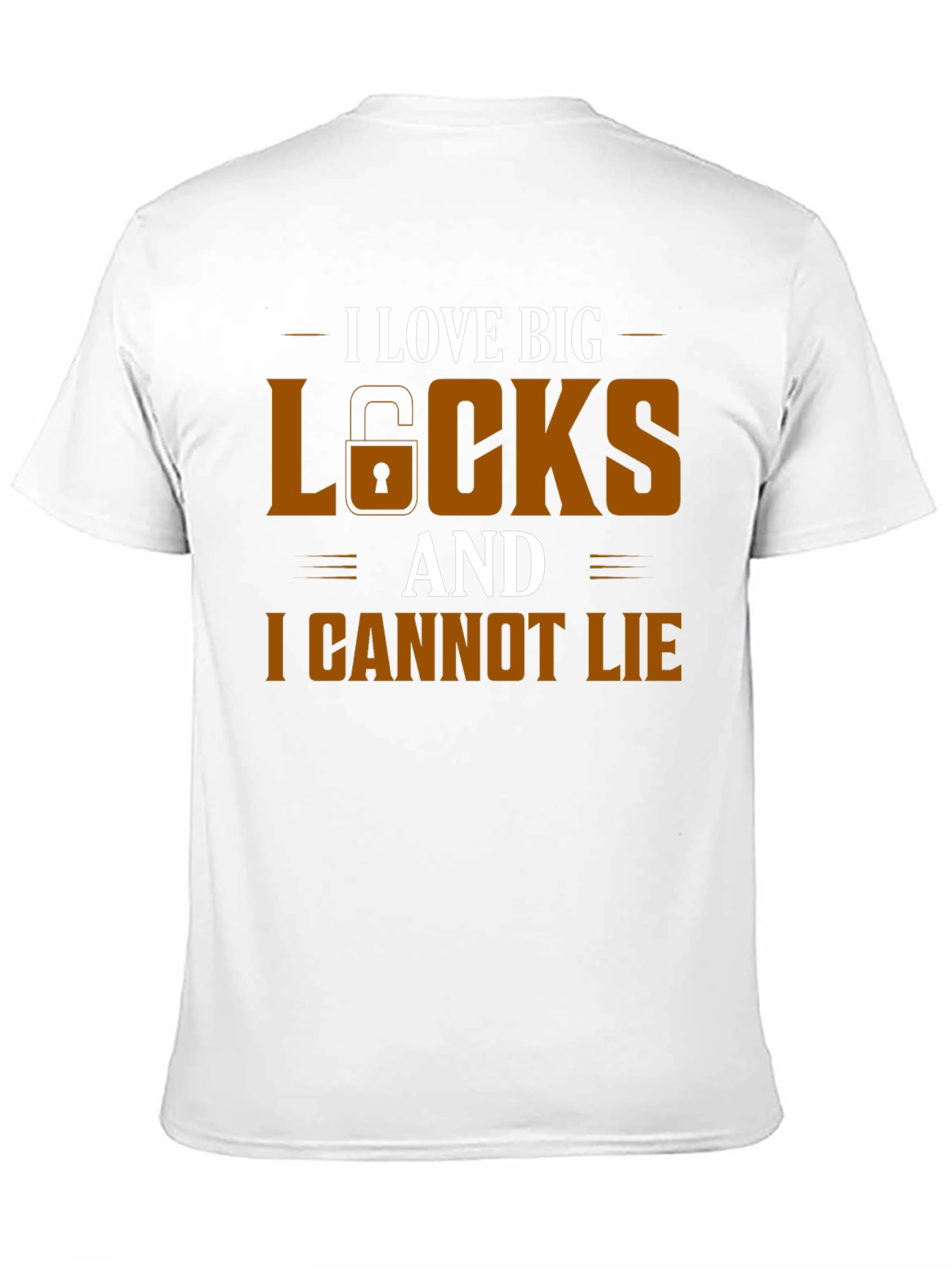 I Love Big Locks Funny Graphic T-Shirt