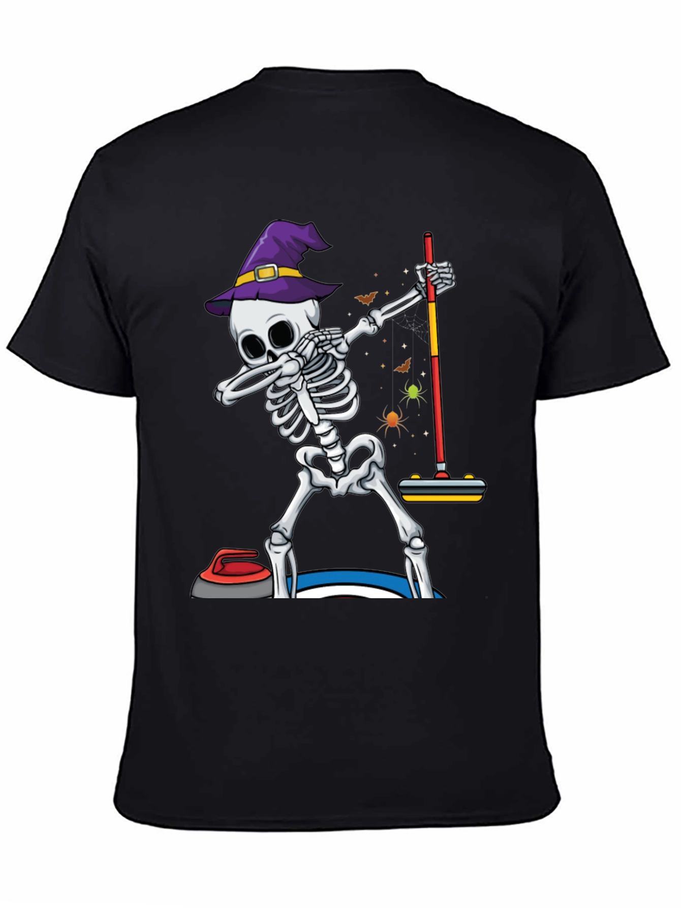 Halloween Skeleton Curling T-Shirt