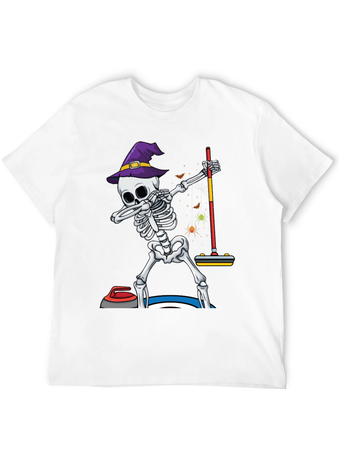 Halloween Skeleton Curling T-Shirt