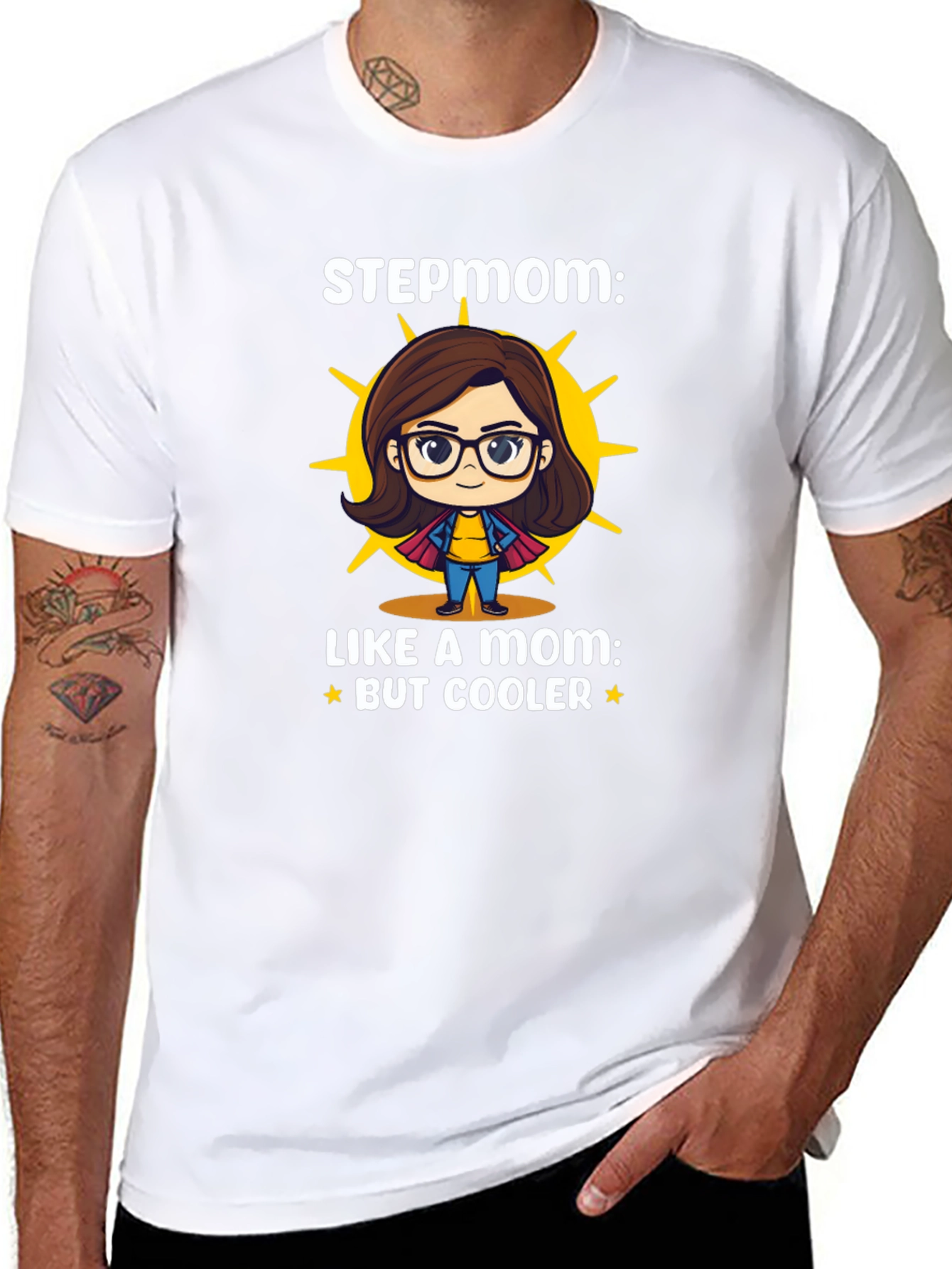 Cool Stepmom Like a Mom T-Shirt