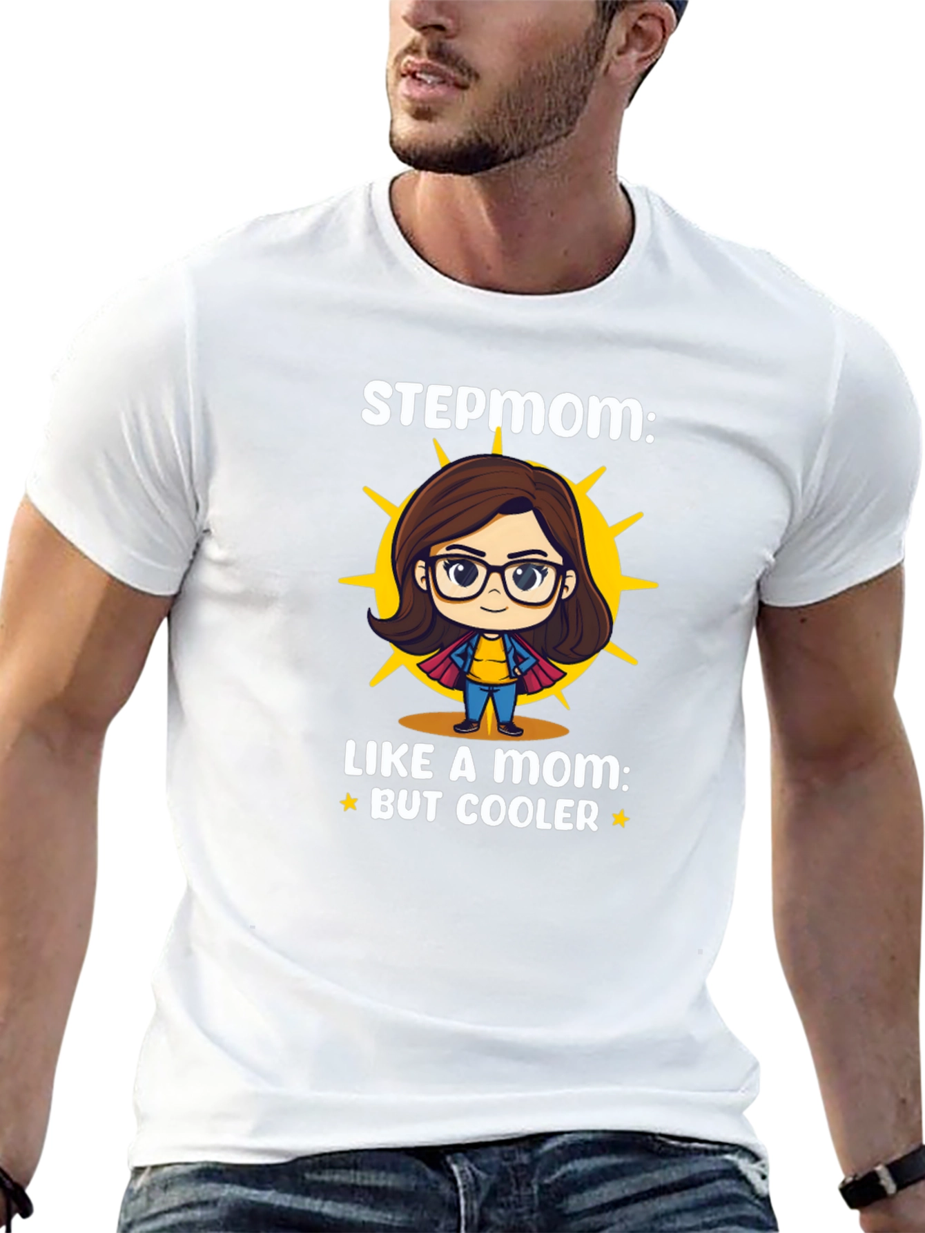 Cool Stepmom Like a Mom T-Shirt