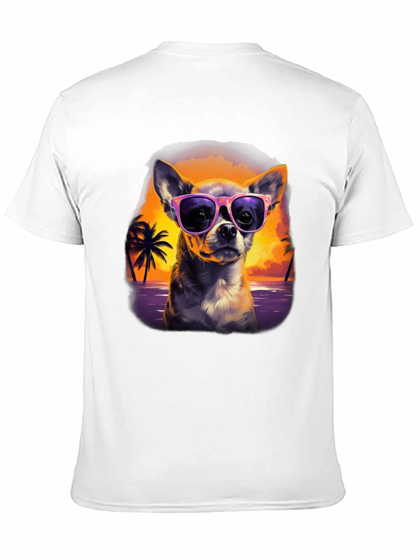 Chihuahua Sunset T-Shirt - Cool Dog Design