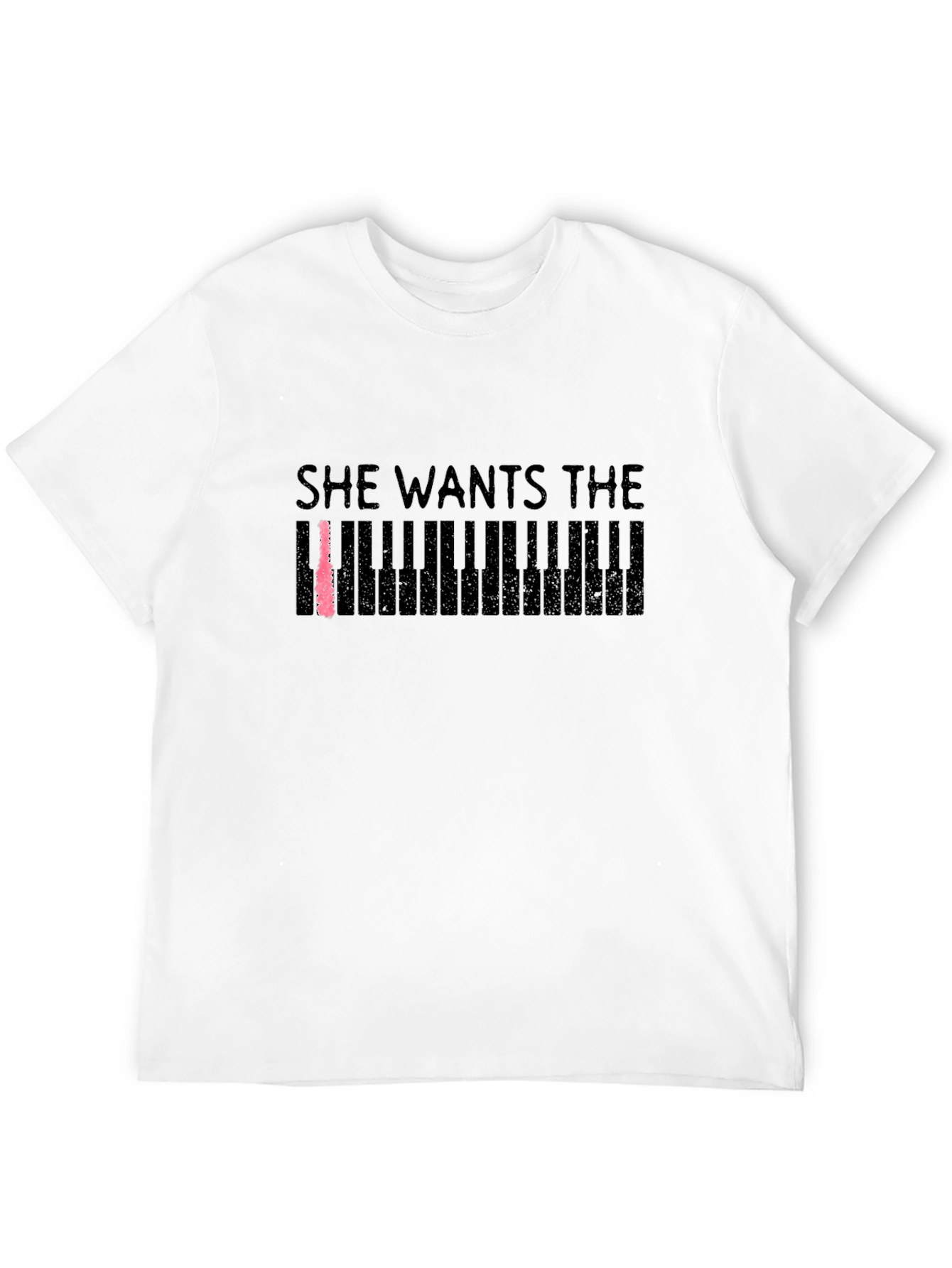 She Wants The Piano T-Shirt - Black