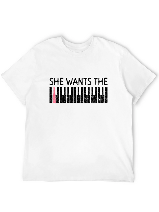She Wants The Piano T-Shirt - Black