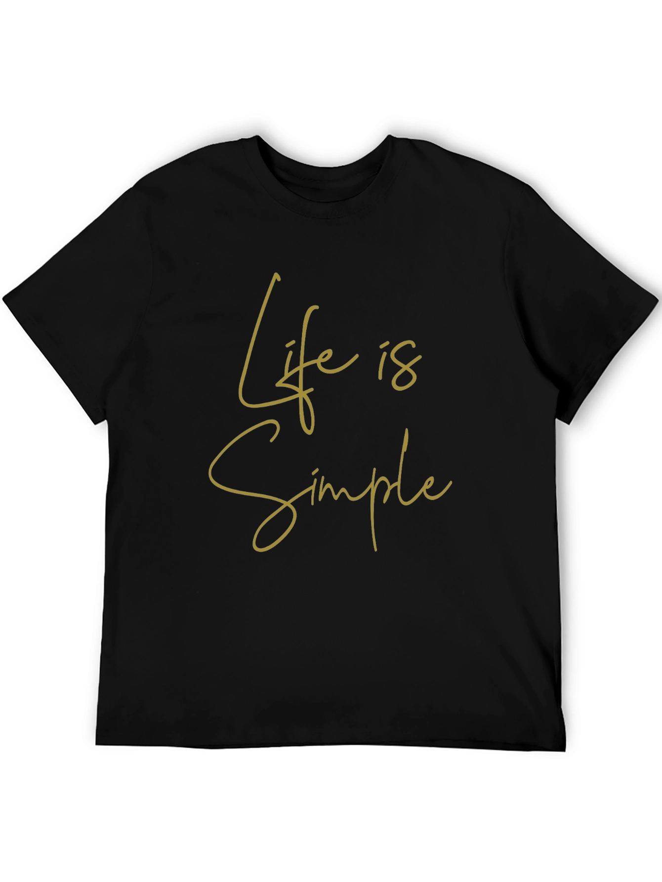 Life is Simple Graphic Tee - Black