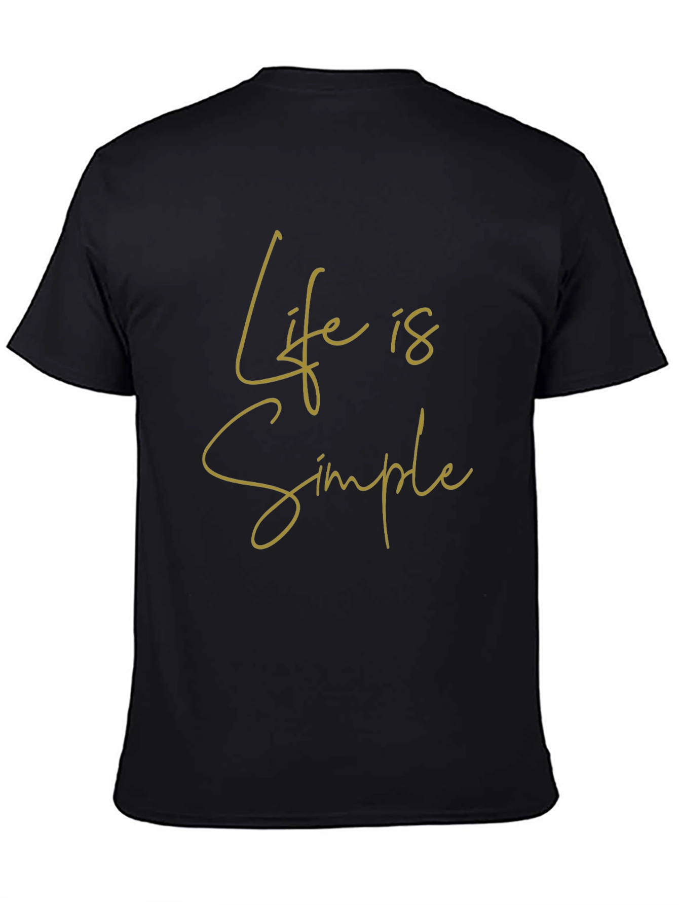 Life is Simple Graphic Tee - Black