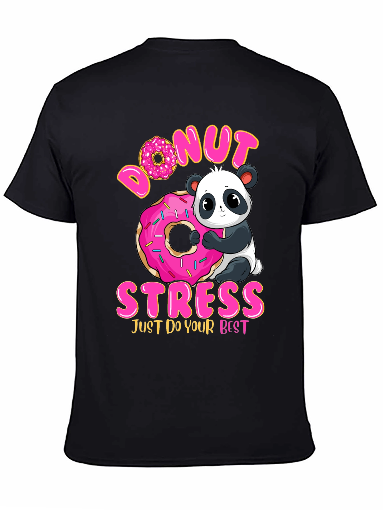 Donut Stress Panda Graphic Tee