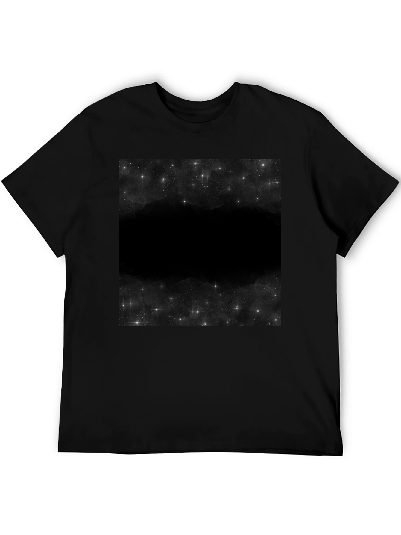 Nebula Print Black T-Shirt