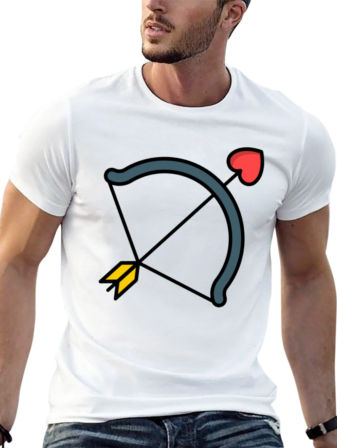 Cupids Arrow Black Graphic Tee